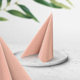 PAW - Servilletas Airlaid (40 X 40 Cm) I 50 piezas I Unicolor I Similar a tela I Decoración de mesa elegante I Horeca I Para ocasiones importantes como bodas, fiestas, Navidad I Unicolor: Rosa