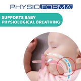 Chicco Chupete PhysioForma Comfort 6-16 meses, 1 pieza, chupete con tetina de silicona, favorece la respiración fisiológica y favorece el correcto desarrollo bucal, azul