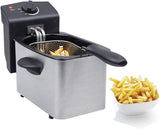 Freidora Tristar de acero inoxidable - Con 2 litros de capacidad, función zona fría y termostato regulable hasta 190°C, FR-6919, plata Electrodomésticos Naty Shop Default Title