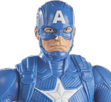 Marvel Avengers Titan Hero Series Blast Gear Capitán América Figura de acción Juguete grande de 30 cm para mayores de 4 años Figuras de acción azules Naty Shop