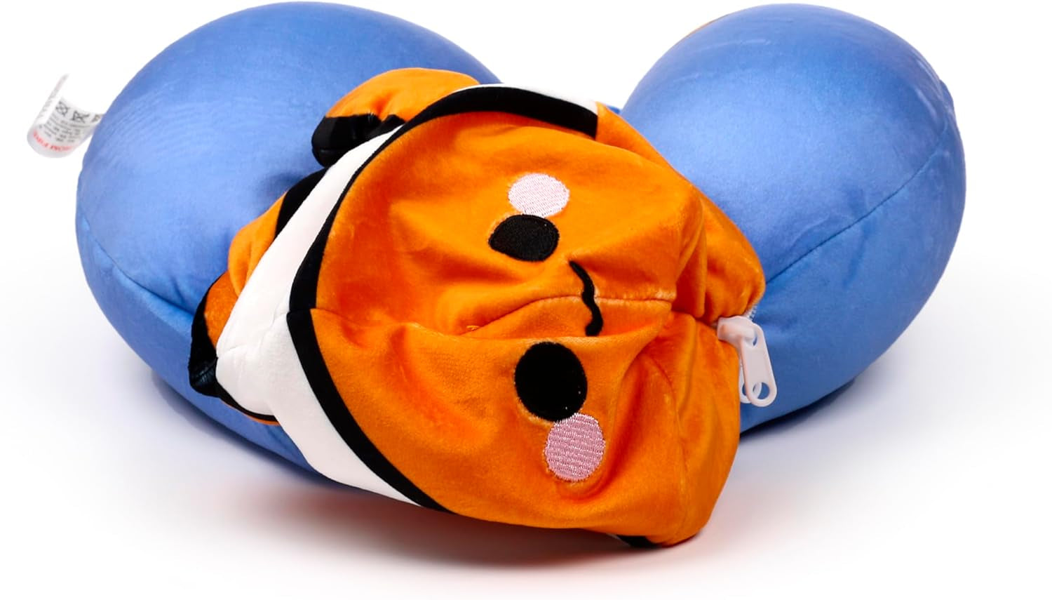 Puckator Swapseazzz Adoramals pez payaso del océano Almohada de viaje y peluche 2 en 1 Almohadas de viaje Naty Shop