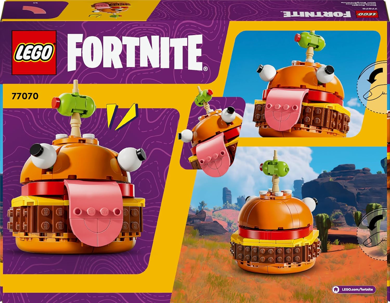 LEGO Fortnite Durrr Burger, juego de construcción de videojuego para jugadores mayores de 9 años, modelo de exhibición, figura coleccionable, regalo para niños, adolescentes y adultos, artículo de colección 77070 Juegos de construcción Besuche den LEGO-Store