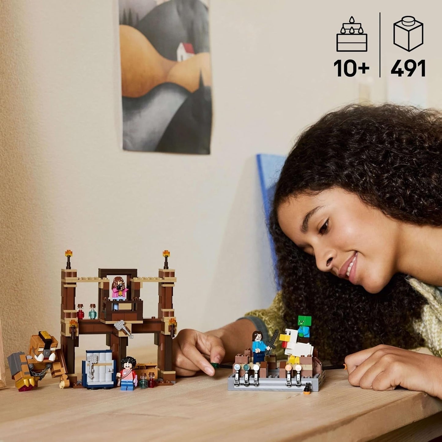 LEGO Minecraft Mansión Forestal con Ring de Boxeo - Set de Jugador con Zombis y Oberborst - Juguete de Construcción Interactivo con Equipo y Pistas - Regalo para Niños y Niñas Mayores de 10 años - 21272 Juegos de Construcción Besuche den LEGO-Store