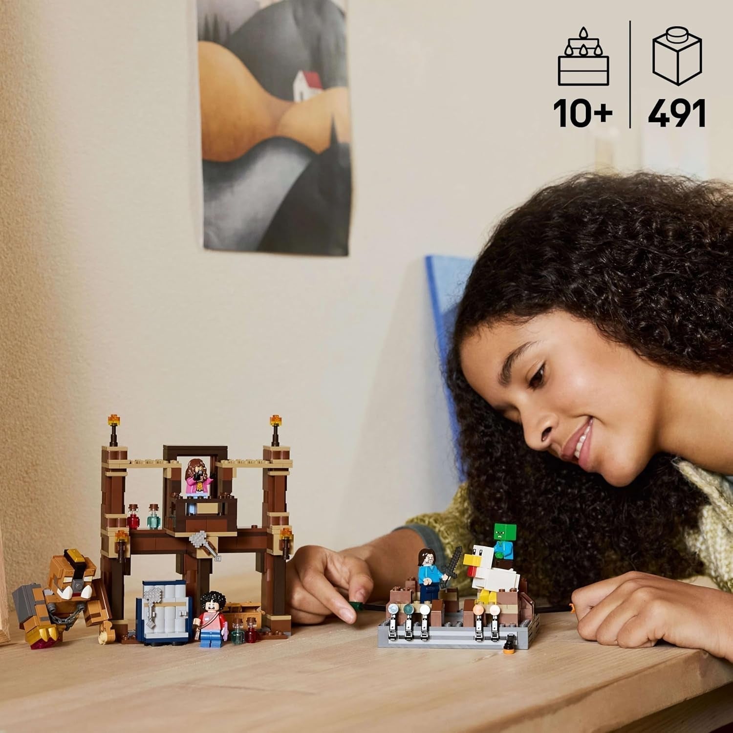 LEGO Minecraft Mansión Forestal con Ring de Boxeo - Set de Jugador con Zombis y Oberborst - Juguete de Construcción Interactivo con Equipo y Pistas - Regalo para Niños y Niñas Mayores de 10 años - 21272 Juegos de Construcción Besuche den LEGO-Store