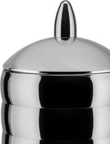Alessi Kalistò 2 CB02 - Tarro de cocina en acero inoxidable 18/10 con pomo de aluminio, 114 cl, plateado Cajas para conservar alimentos Naty Shop