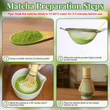 Alyvisun Matcha Set, Juego de té Matcha de 5 Piezas con Tetera Matcha y Soporte para té Matcha, Cucharadita, Juego de té Matcha para Amantes del Matcha, Ideal para Principiantes y entusiastas