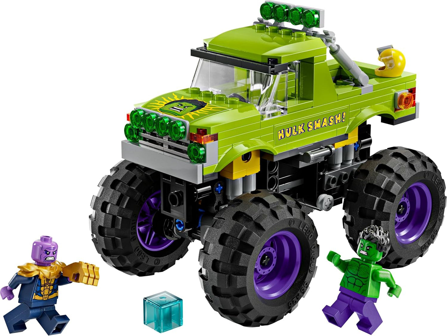 LEGO Ç€ Marvel Camión Hulk Vs. Thanos - Juguete de construcción de superhéroe - Vehículo y minifiguras de los Vengadores - Monster Truck para megadiversión - Regalo para niños y niñas a partir de 7 años - 76312 Juegos de construcción Besuche den LEGO-Store