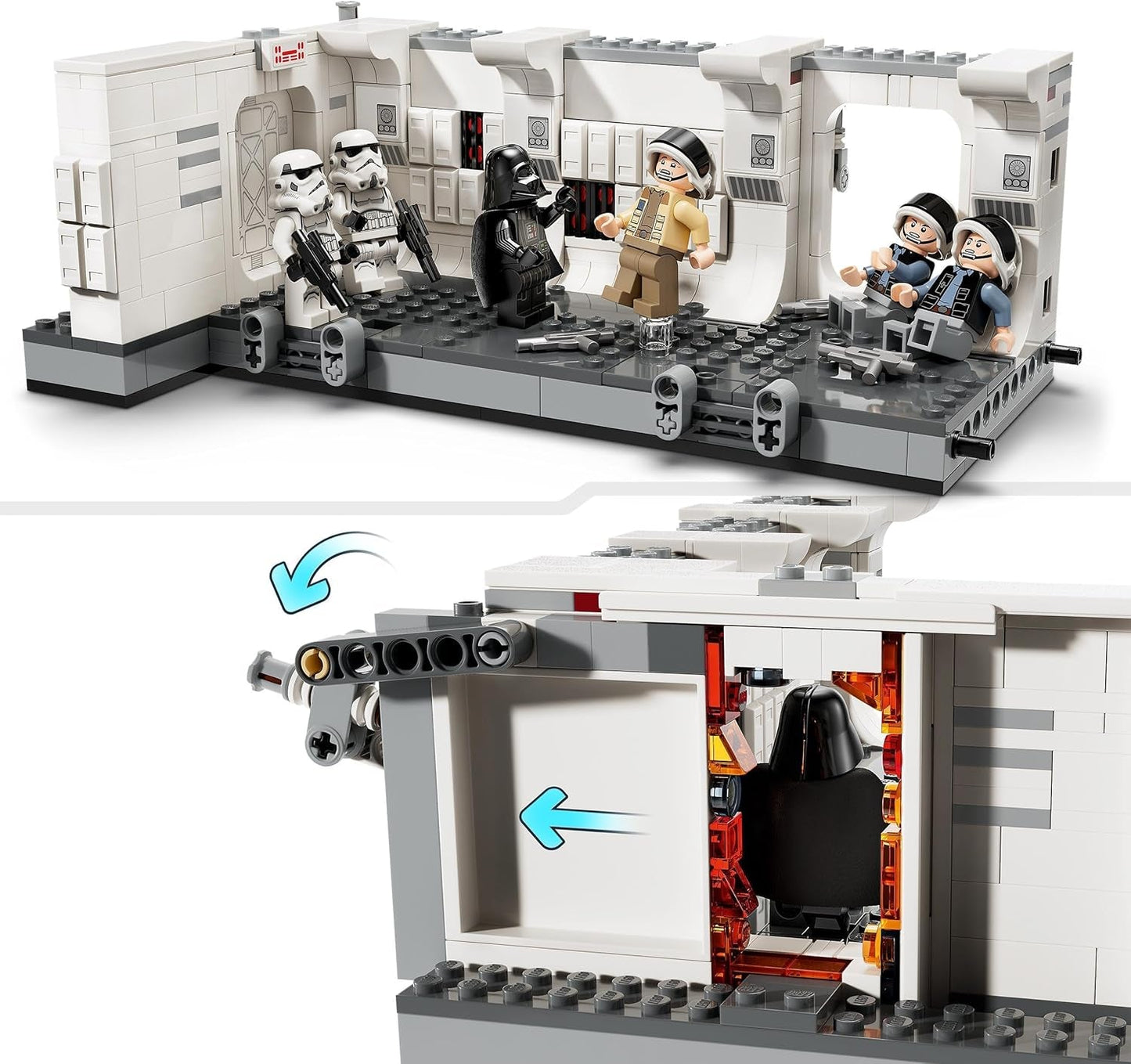 LEGO Star Wars Abordaje Tantive IV, Juguete de construcción de la película Una Nueva Esperanza, Juego de fantasía coleccionable, Idea de regalo para niños y niñas mayores de 8 años y coleccionistas 75387 Juegos de construcción Beuche den LEGO-Store