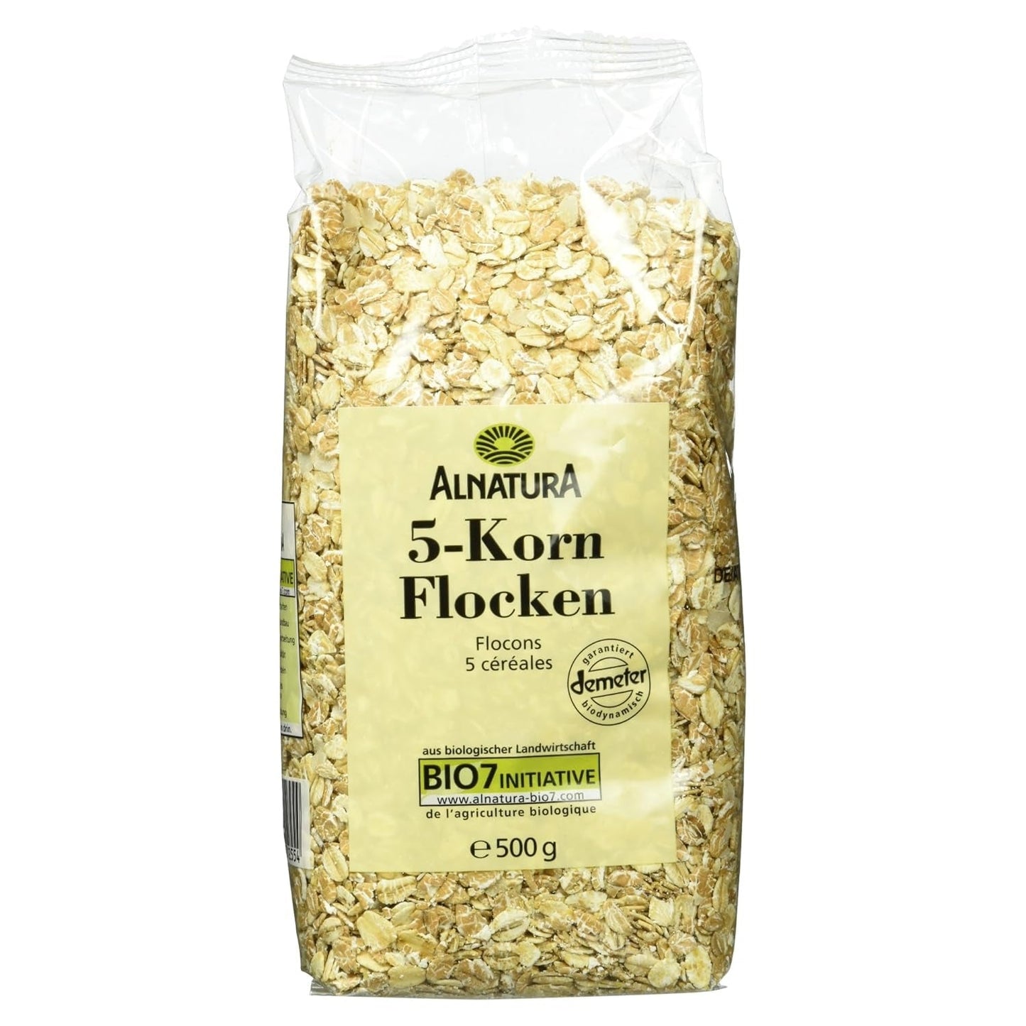 Bio 5-Kornflocken, Cereales 500G Naty Shop 500 G (1er Pack)