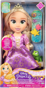 Princesa Disney Rapunzel Muñeca Cantante de 35 cm, Canta 'I See The Light', Incluye Accesorios para Más Diversión, Perfecta para niñas de 3 años en adelante, Morado