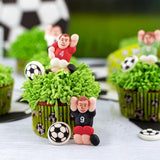 Günthart Backdecor 12 Jugadores y balones de fútbol de azúcar, 21 gramos Naty Shop