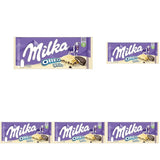 Sándwich Milka Oreo – Chocolate con leche alpino, relleno de crujientes trozos de galletas Oreo y suave crema de vainilla – 92g