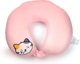 Puckator Swapseazzz Almohada de Viaje de Felpa 2 en 1 Lola La Gatta Blanco Almohadas de Viaje Estándar Naty Shop