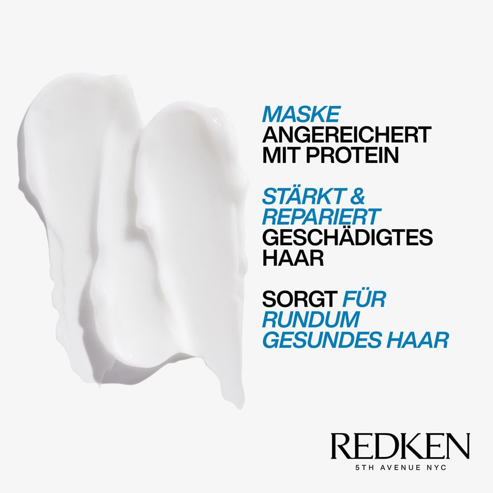 Redken Mascarilla Capilar Intensiva para Todo Cabello Dañado Repara y Regenera Antirotura Mascarilla Extreme Strength Builder Plus 1 x 250ml Naty Shop Mascarilla Capilar