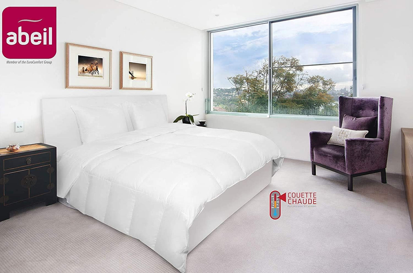 Abeil Edredón Premium Ultima Comfort Algodón Percal, 200 X 200 Cm Edredones y colchas Naty Shop