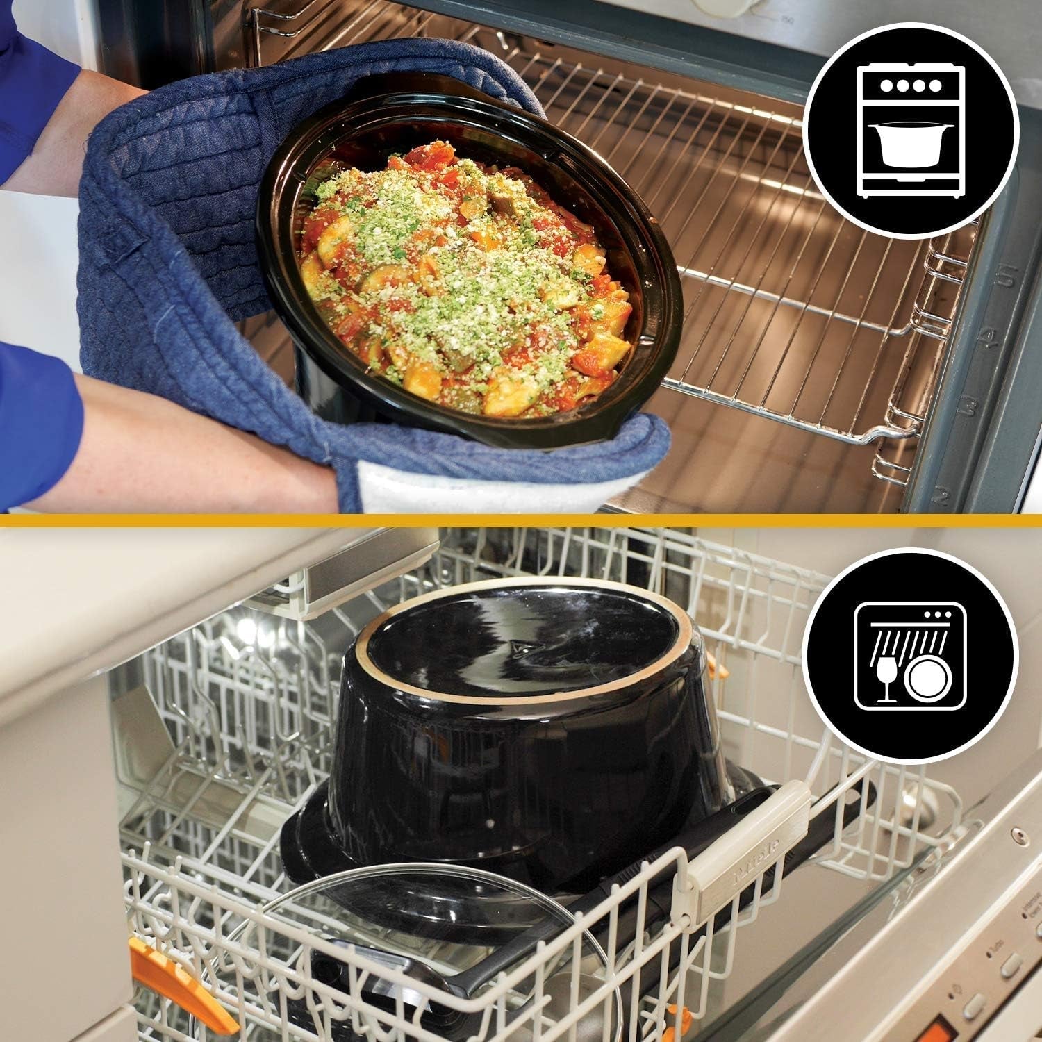 Olla de cocción lenta digital Crockpot, función mantener caliente, 2,4 litros (1-2 personas) Slow Cooker Naty Shop