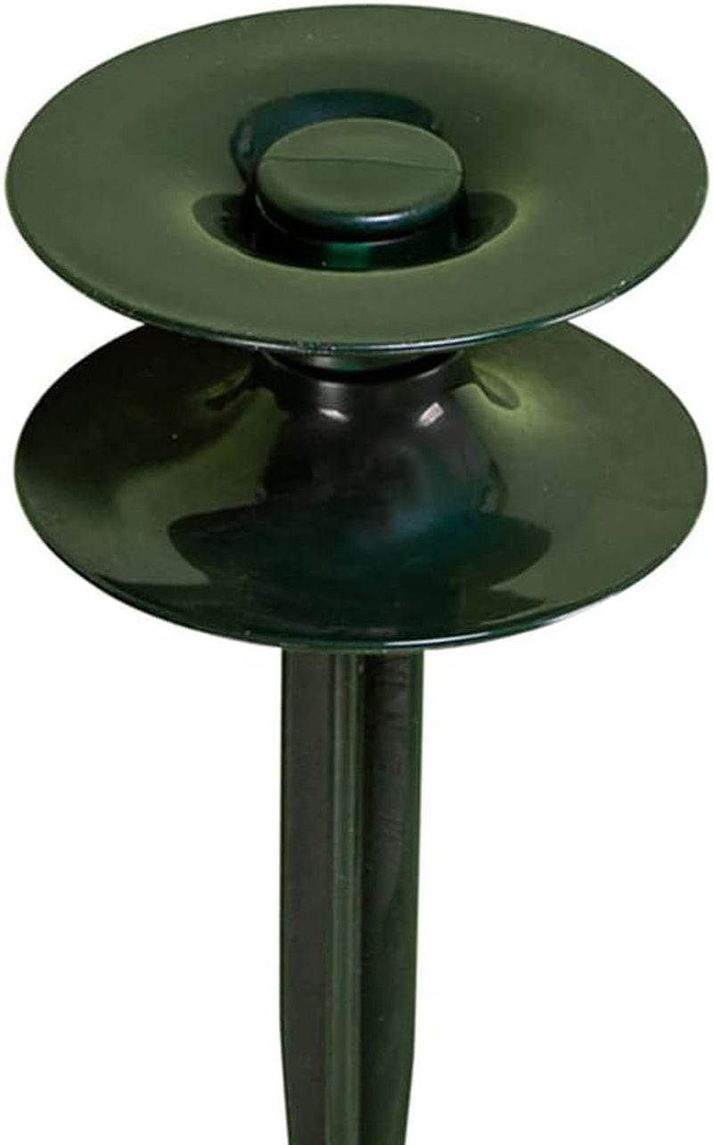 Juego de 3 guías de manguera, verdes, 24 x 9 cm | Manguera de jardín y guía de cables con anclaje al suelo | Enrollador de manguera para proteger parterres y paredes de casas | Carrete para manguera y cable de jardín.
