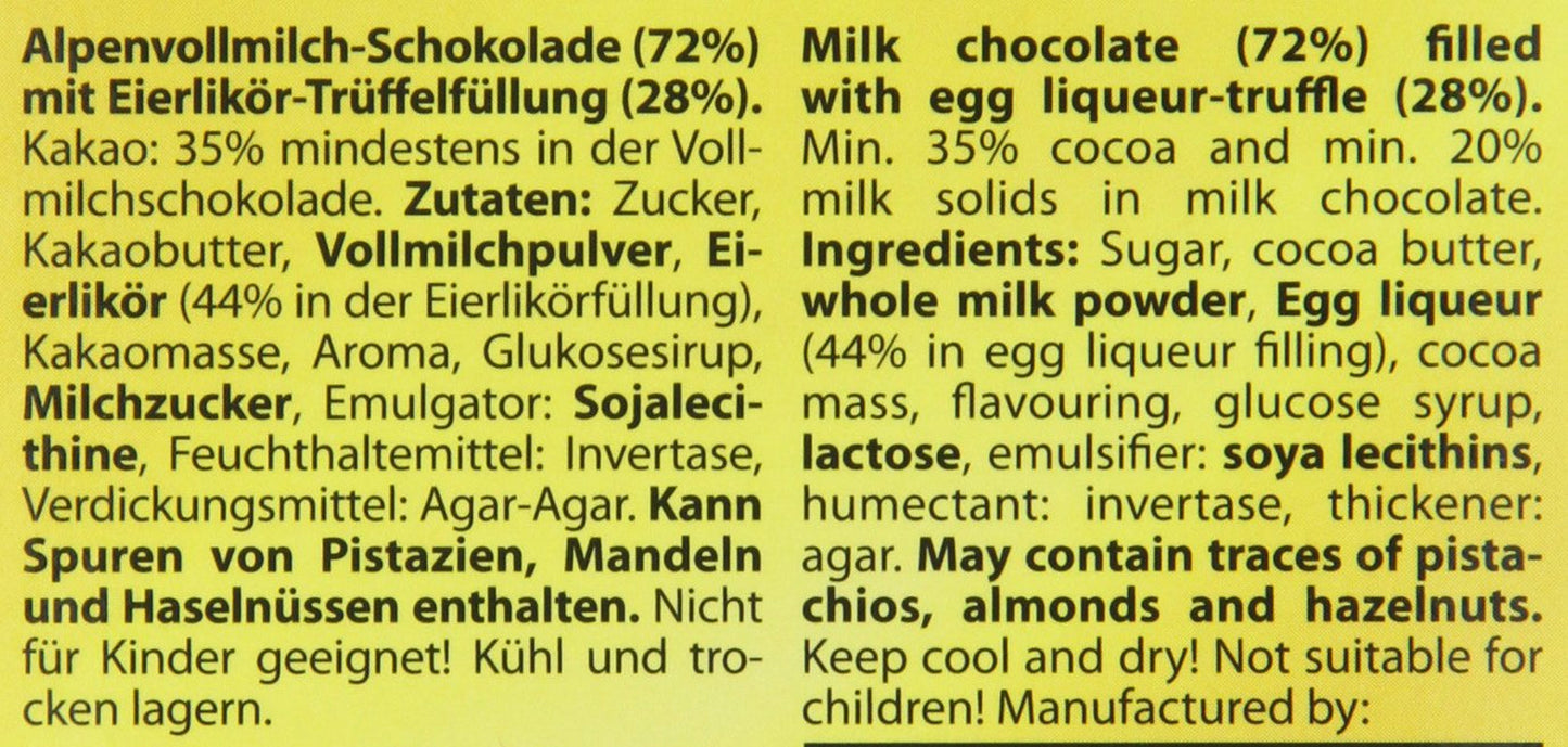 Verpoorten Relleno De Trufa De Huevo De Chocolate 100 G (Paquete De 2)