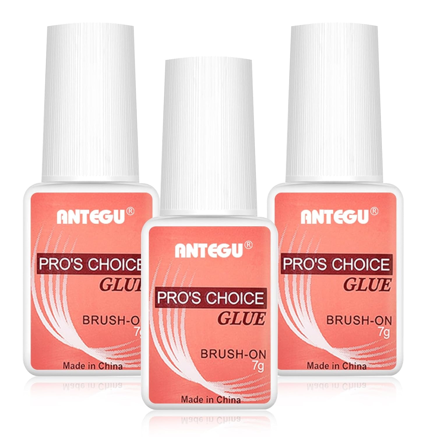 Pegamento para uñas extrafuerte: incluye cepillo, 4 pegamentos para extensiones de uñas de 7 g, pegamento para puntas acrílicas y pegamento para uñas artificiales.