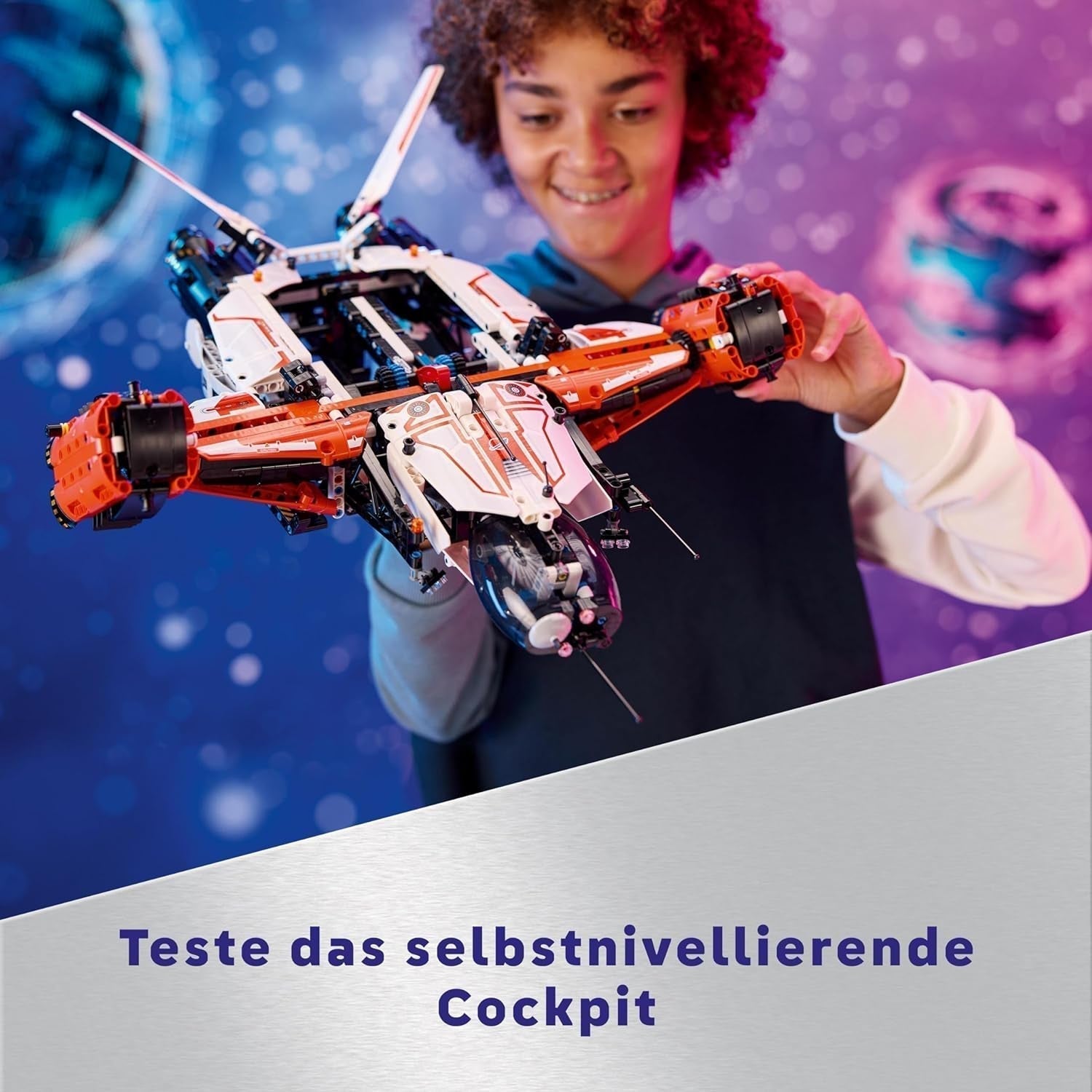 LEGO Technic Vtol Space Transporter LT81, Set de Construcción Espacial, Juguete Espacial, Nave Espacial, Mini Rover, Regalo para Niños y Niñas Mayores de 10 Años 42181 Juegos de Construcción Besuche den LEGO-Store