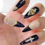 Mini Metall Nieten Punk Nail Charms Gold Silber Strasssteine ​​​​Nägel Charm Kegel Spikes Nagelschmuck Glitzersteine ​​​​Nail Art Studs Nagel Steine ​​​​Legierung Nagelanhänger Rhinestones Nageldesign Zubehör