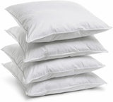 Bleu Câlin Home Collection Juego de 4 almohadas Cliniguard Antiácaros Blanco 60X60 Cm Almohadas estándar Naty Shop Juego de 4 fundas de almohada