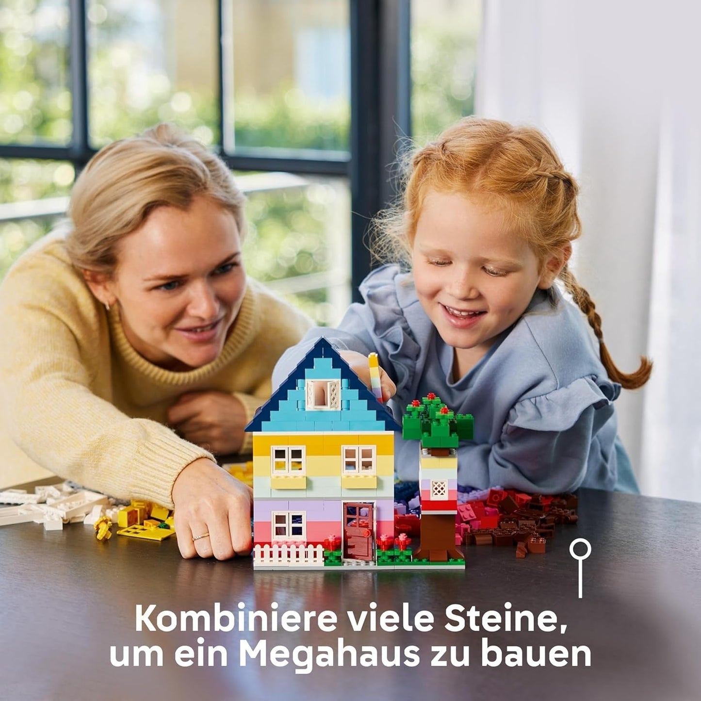 LEGO Classic Casas Creativas, Juego de Ladrillos de Construcción para Niños, Juguete de Construcción de 850 Ladrillos, Juguete de Construcción de Casas con Accesorios, Regalo para Niños y Niñas de 4 Años 11035 Juegos de Construcción Beuche den LEGO-Store