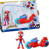 SPIDEY y SUS AMAZING FRIENDS Figura de Moto Spidey de Marvel, Juguete para niños y niñas de 3 años en adelante Figuras de acción Naty Shop