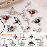 Planet Nail Art Charms, 32 piezas Saturn Shape Nagel Edelsteine ​​​​Für Acrylnägel, Glänzender Nagel Strasssteines Mädchen Nail Art DIY Handwerk Dekoration Zubehör