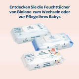 BIOLANE - Toallitas húmedas para bebés, cara y manos - Toallitas de limpieza extra suaves para la higiene - Toallitas húmedas para bebés desde el nacimiento - Sin alcohol - 12 x 64 toallitas (768 toallitas)