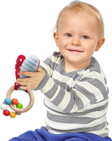 Eichhorn 100017045 - Set de iniciación/regalo para bebé con maraca, juguete con sonido y juguete con estampado de conejo, 3 piezas, a partir de 3 meses Juguetes Bebe Naty Shop