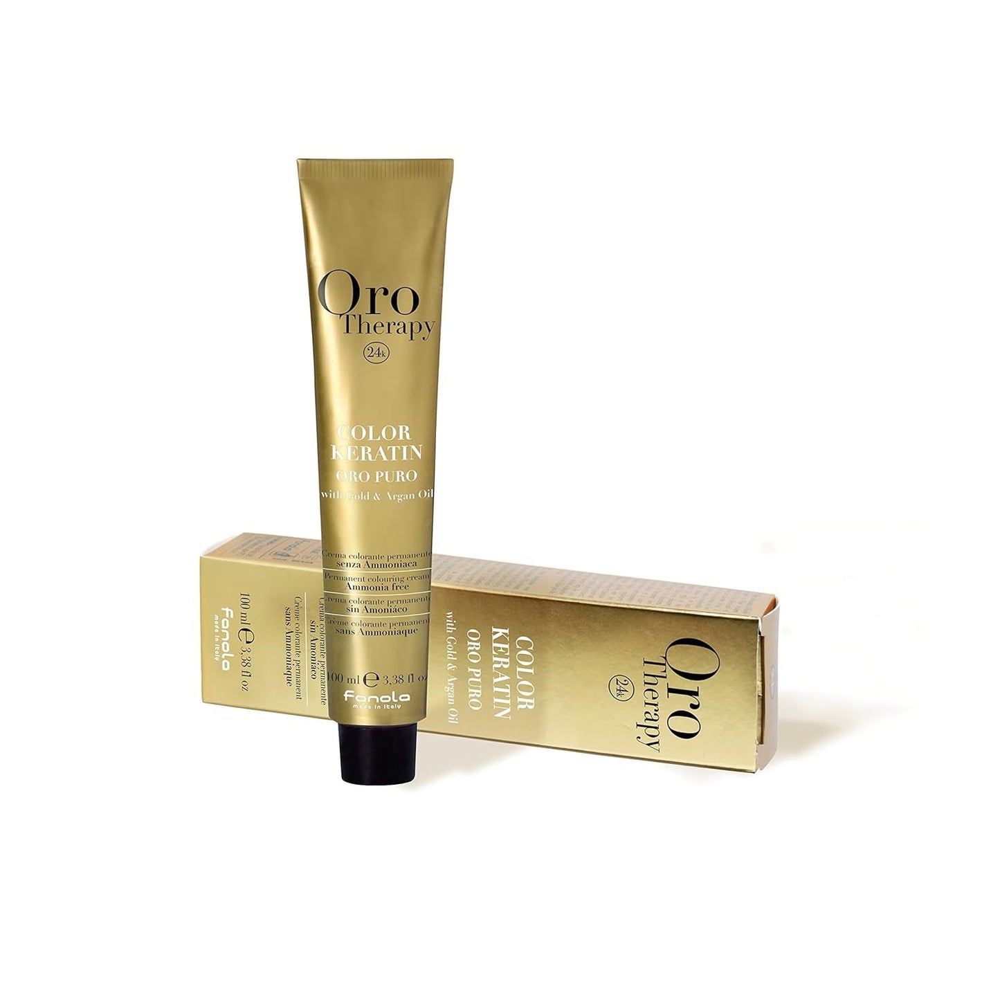 Fanola Oro Therapy Color Keratin 5.0 100ml Tinte para el cabello Naty Shop 5.6 Castaño claro Rojo