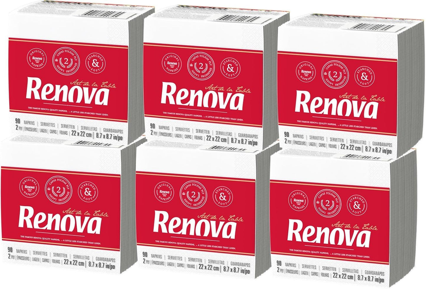 Toallitas Renova - 3 paquetes de 540 piezas