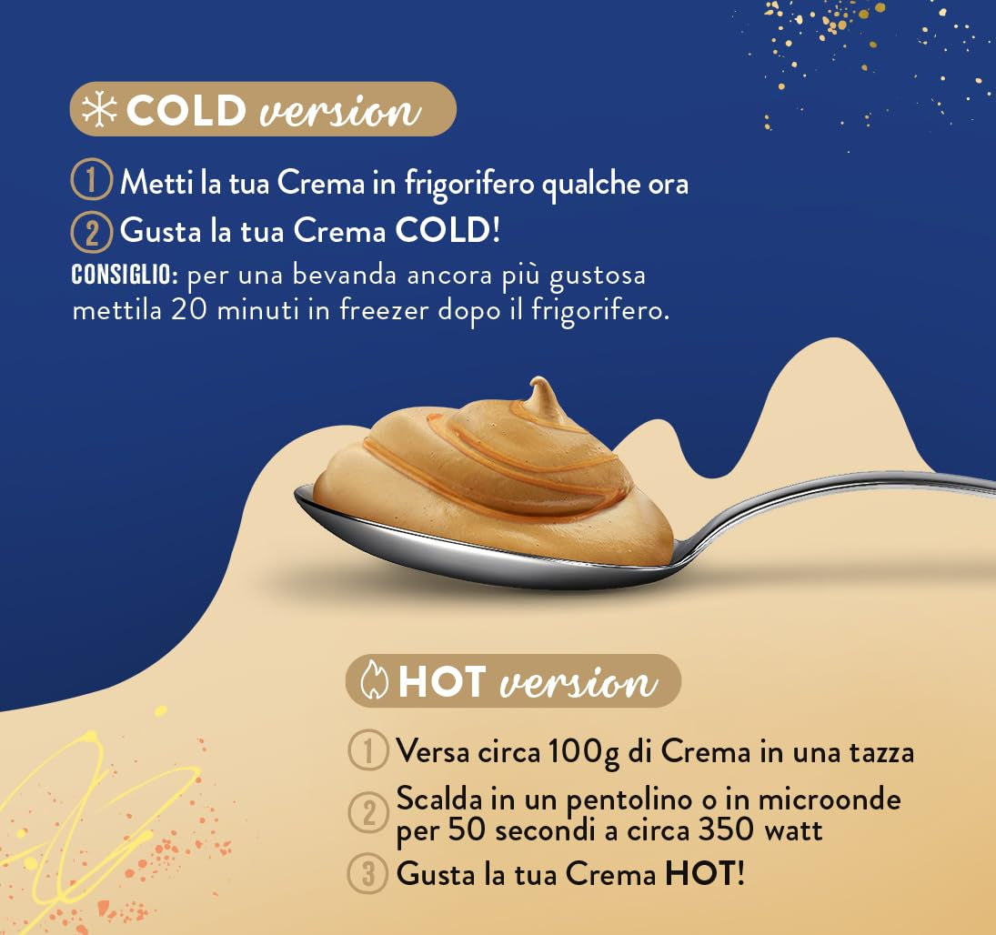 Caffè Borbone Baileys Kaffeecreme - Creme auf Milchbasis mit lactosefreiem, löslichem Kaffee, mit Baileys - sin lactosa y sin gluten - Caja de cartón de 550 gramos