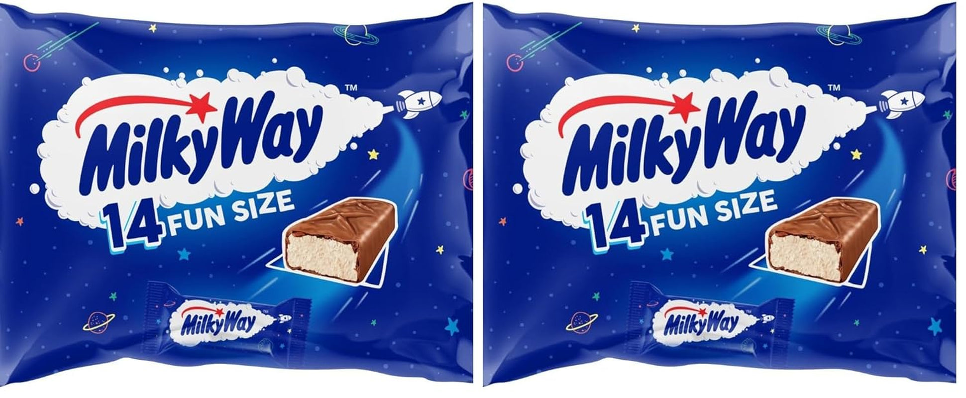 Mini Pack de Chocolate a Granel, Mini Barras de Chocolate con Crema de Turrón y Caramelo, 227g, Idea de Regalo de Chocolate, Pack de Chocolate Grande