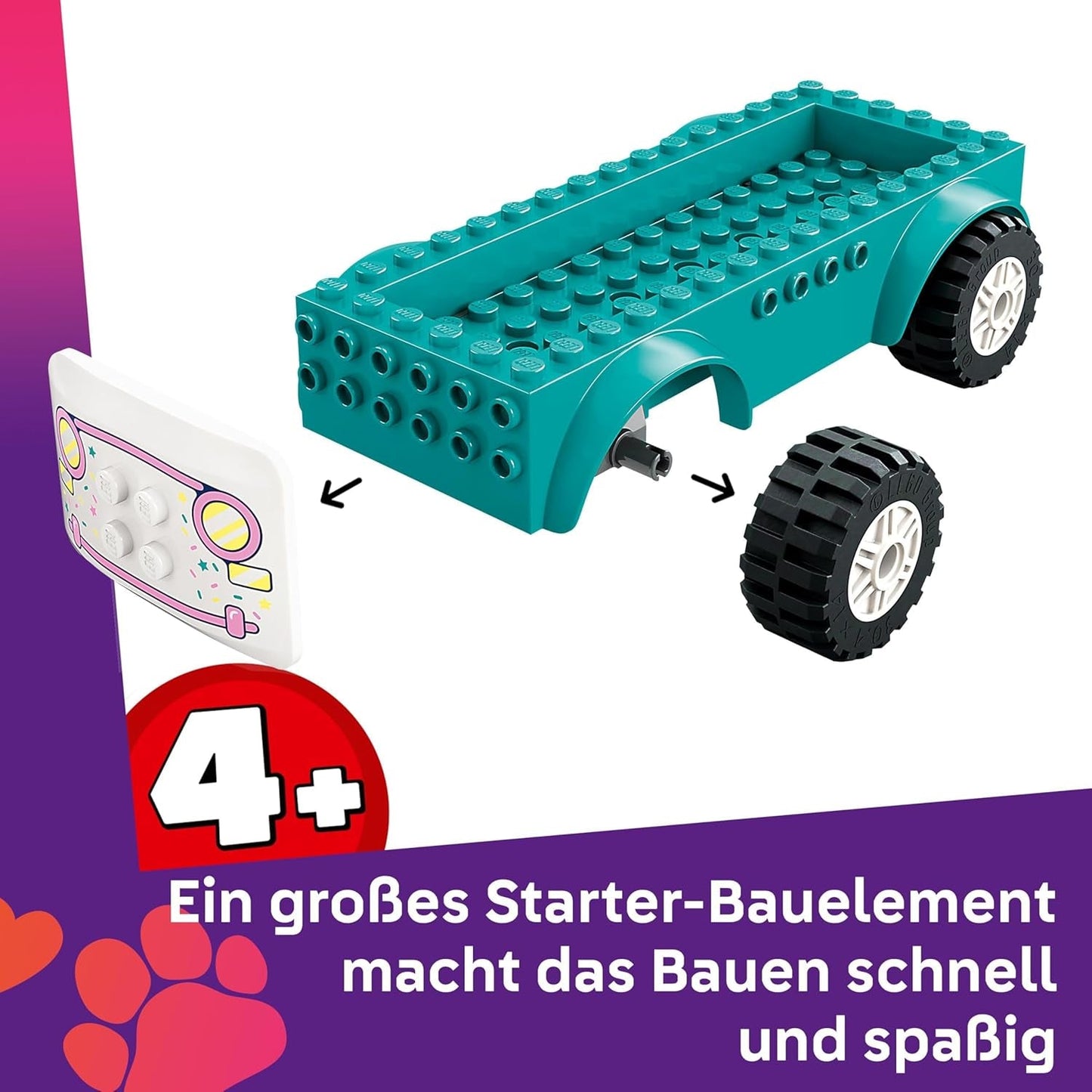LEGO Friends Heartlake City Camión de helados Juego de simulación 2 figuras y un conejito Juego de construcción Niñas de 4 años Personaje de juguete Minifigura Juguete de construcción 42644 Juegos de construcción Besuche den LEGO-Store