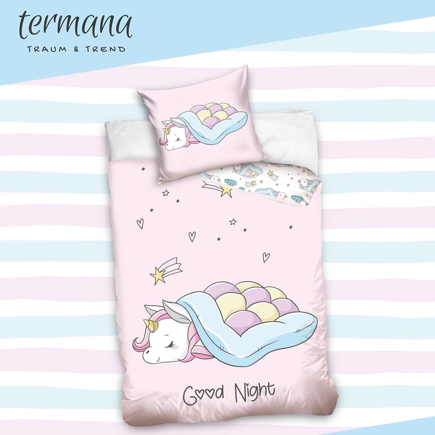 Ropa de cama, Unicornio, Termana, para adolescentes Ropa de cama infantil Naty Shop