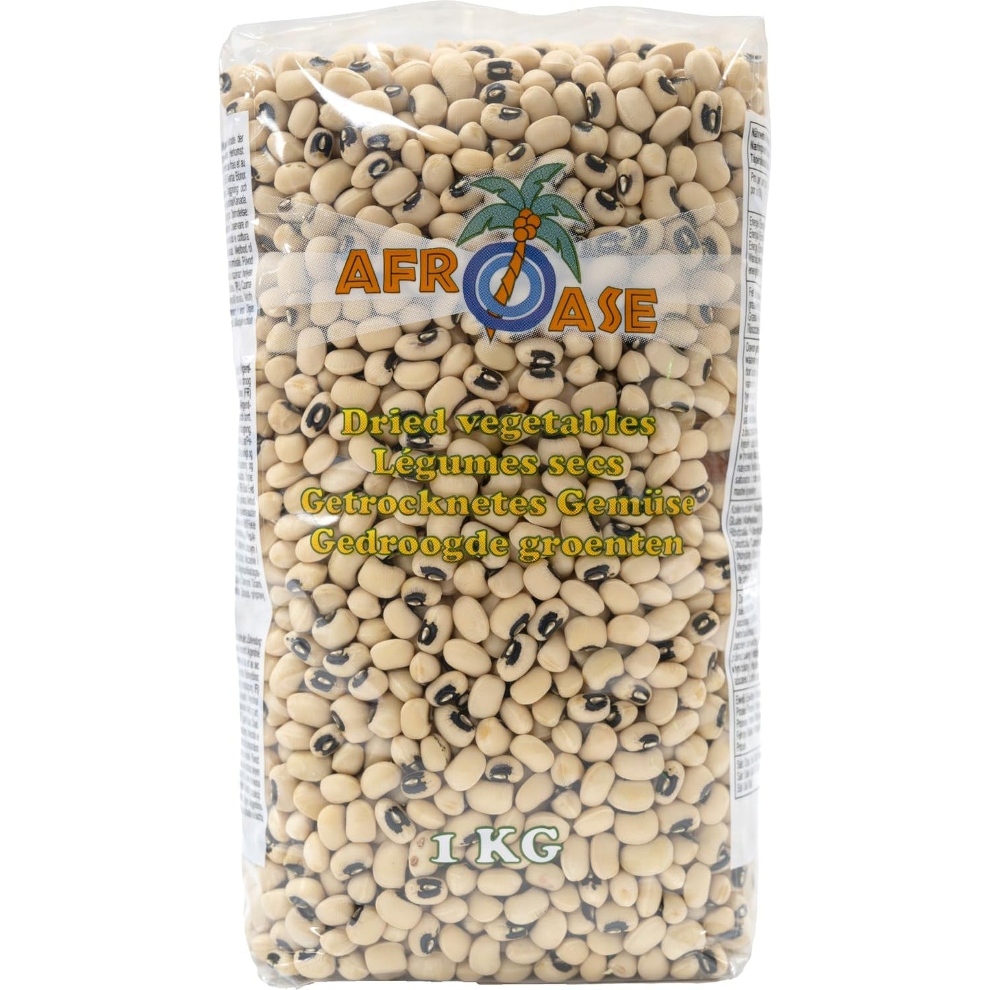 AFROASE - Guisantes de ojo negro - 1 x 1 kg