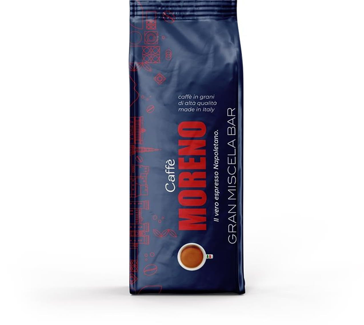 Espresso Gran Miscela Bar 1 kg café en grano entero - ideal para máquinas con portafiltro