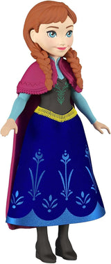 Mattel DISNEY Muñeca y figura de animal Anna & Sven, la reina de hielo, inspirada en los personajes animados, extremidades móviles, falda y capa desmontables, para niños de 3 años en adelante, HLX03 Naty Shop Dolls