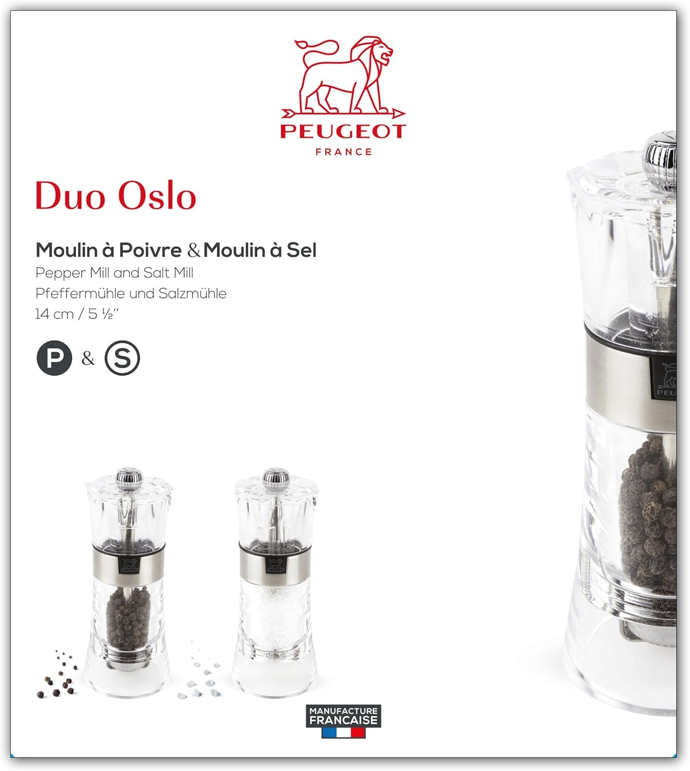 OSLO Duo acrílico/acero inoxidable 14 cm Ralladores y Rebanadores Naty Shop