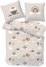 Ropa de cama infantil, zorro, búho y animales del bosque, 100% algodón Ropa de cama - infantil Naty Shop Búho