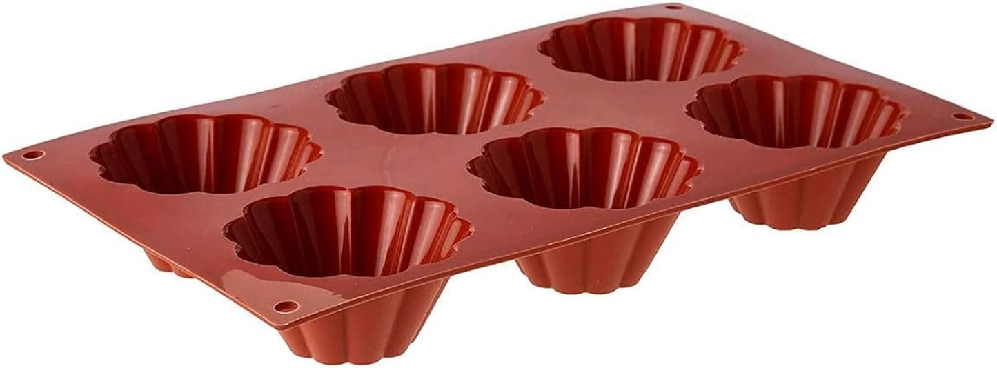 Molde para hornear Silikomart, 20.035.00.0060 SF 035, "SF 035 Briochette Cannellata" Cocina Naty Shop Deep