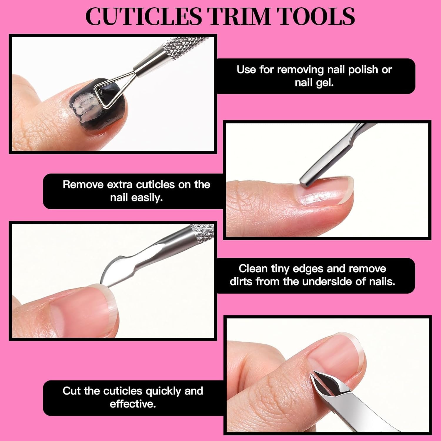 FANDAMEI Set de manicura, Buffer Für Nägel, Nagelfeile 100/180, Nagelfeilen Für Gelnägel, Nagelhautschieber, Buffer Für Gelnägel, Feilen Für Gelnägel, Nagelzange, Nagelfeilen Set, Maniküre & Pedicure Set