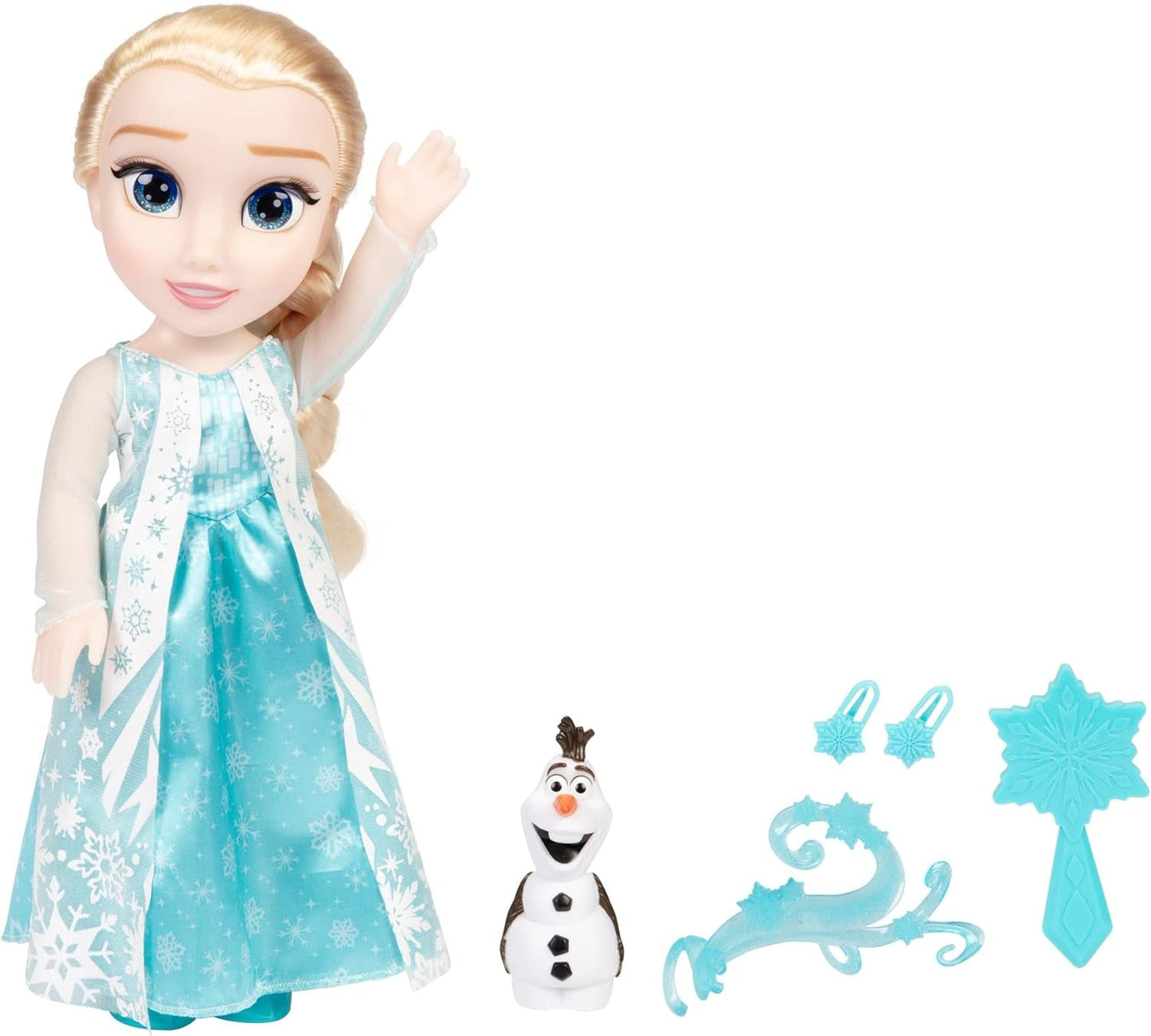 Disney Die Eiskönigin - Frozen - Muñeca ELSA cantante 35 cm, cantando "Let It Go", incluye accesorios para mayor diversión, perfecta para niñas a partir de 3 años, 225306, Türkis