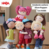 Muñeca HABA Lily Lou - Muñeca de tela suave a partir de 18 meses - 30 cm con ropa y pelo - Compañera de juegos ideal para niños pequeños - 1302842001