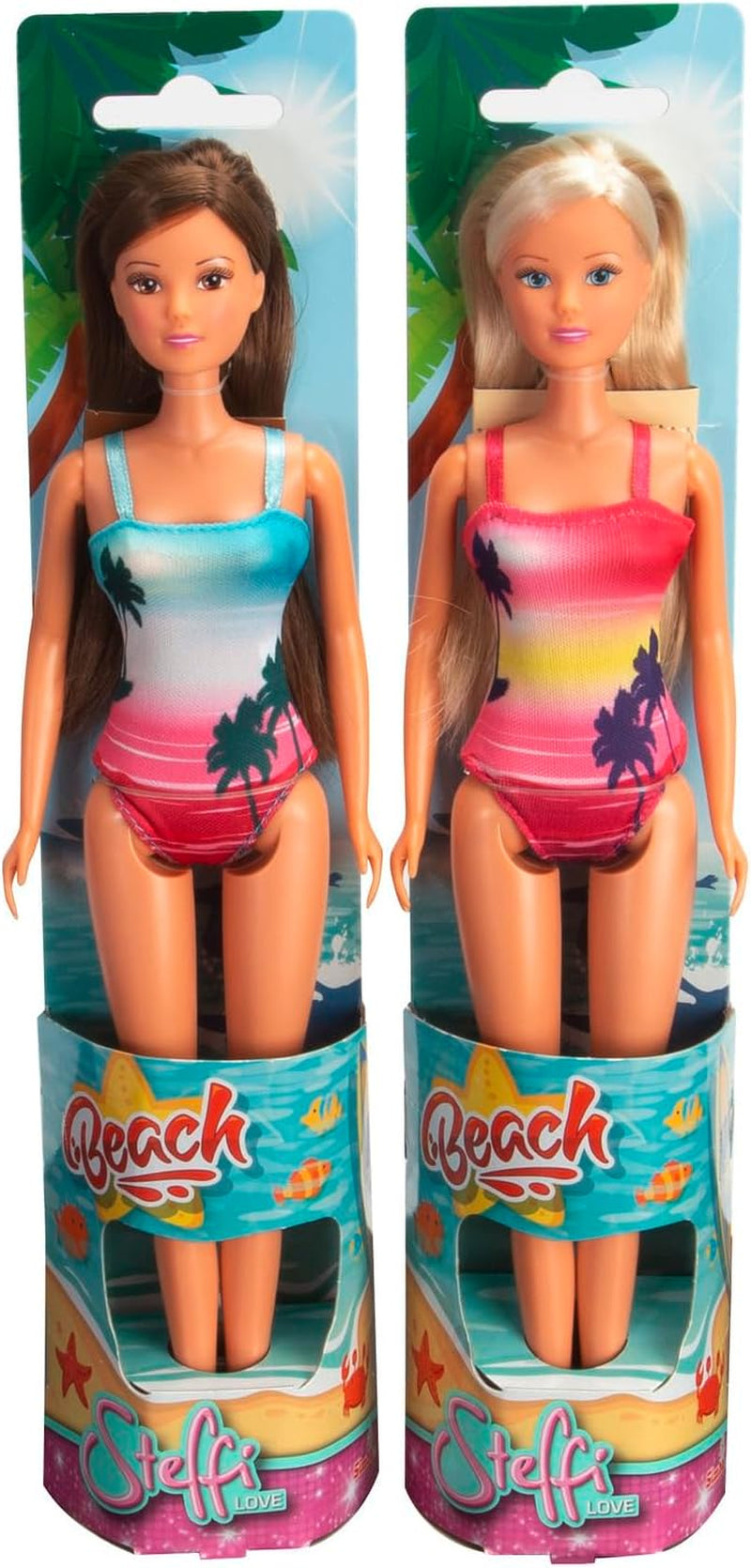 Simba Steffi Love Beach Surtido de 2 maneras Solo se enviará UN artículo Traje de baño Muñeca de juego Muñeca 29 cm Edades 3+
