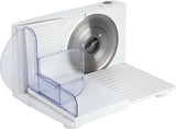 JECF0300 Cortadora Eléctrica Compacta, Cuchilla Extraíble de Acero Inoxidable, Diámetro 170mm, Control de Grosor 0 a 15mm, 150W Naty Shop Ralladores y Cortadoras