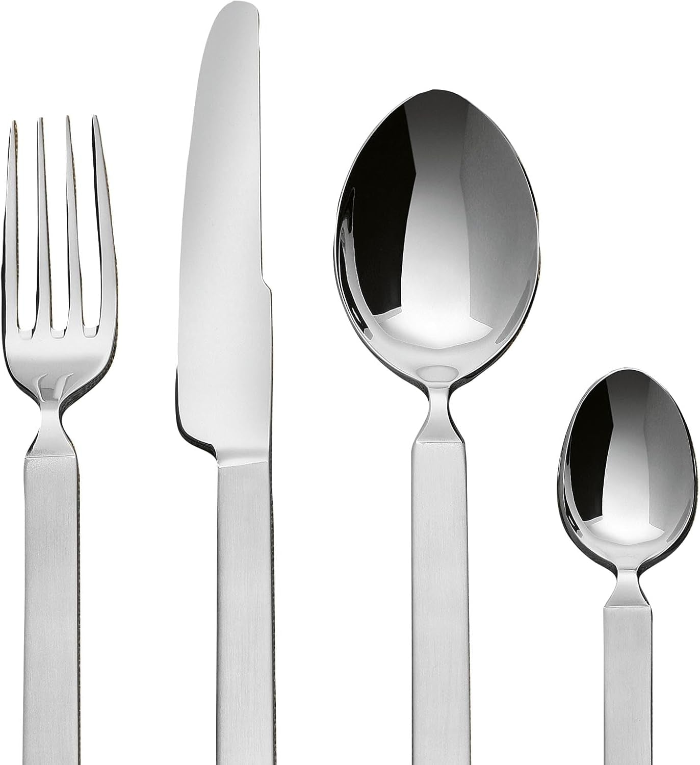 Alessi 4180S24 Juego de Cubiertos Secos 24 Piezas Acero Inoxidable Cocina Naty Shop