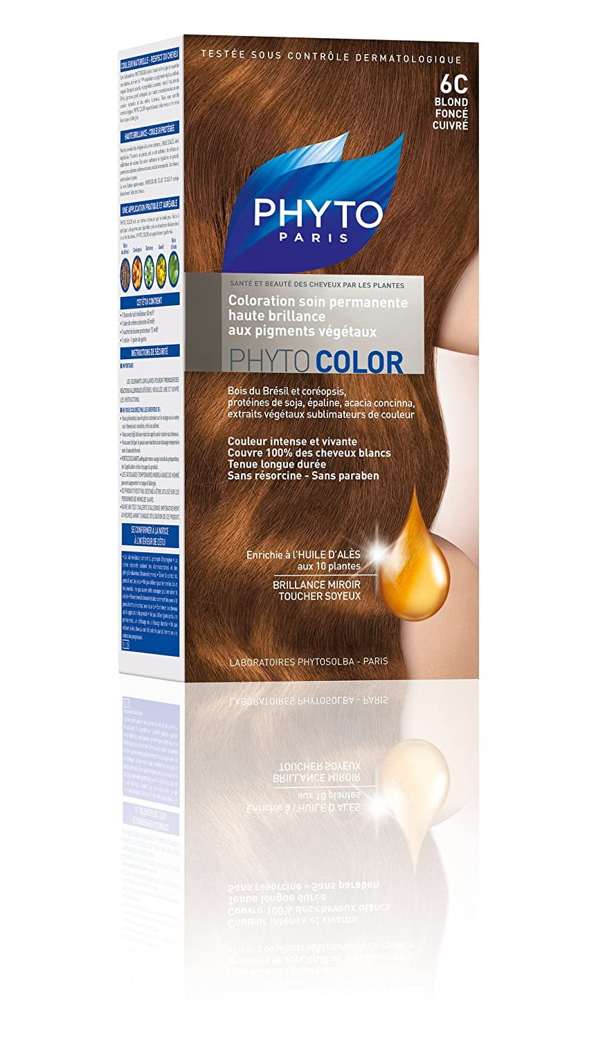 Coloración permanente, 5.3 Castaño Claro Dorado Tinte Naty Tienda N°6C : Biondo Foncé Cuivré